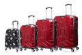 Luggage set PC material four piece travel luggage set, with rotating wheels and a sense of technology